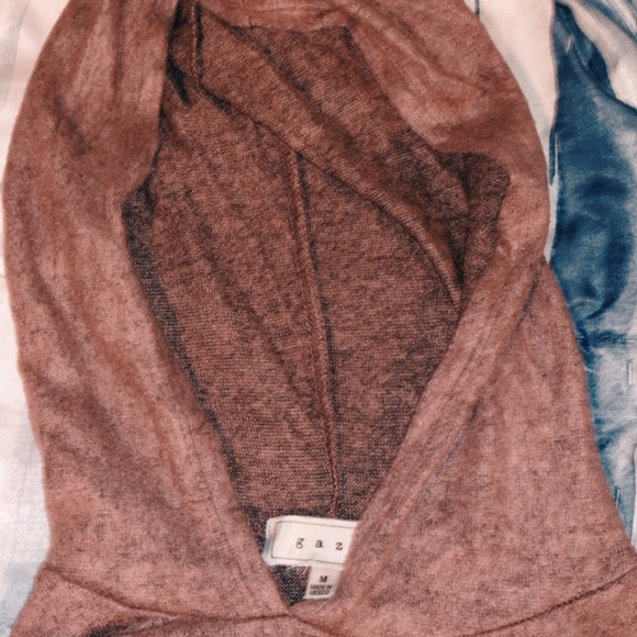 Light Cream Pink Pullover Hoodie - Picture 4 of 5